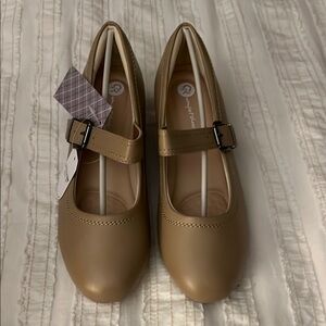 Tan Mary Jane Shoes